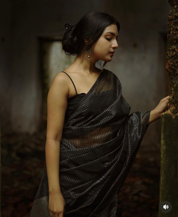 Nisha Black Soft Banarasi Silk Saree