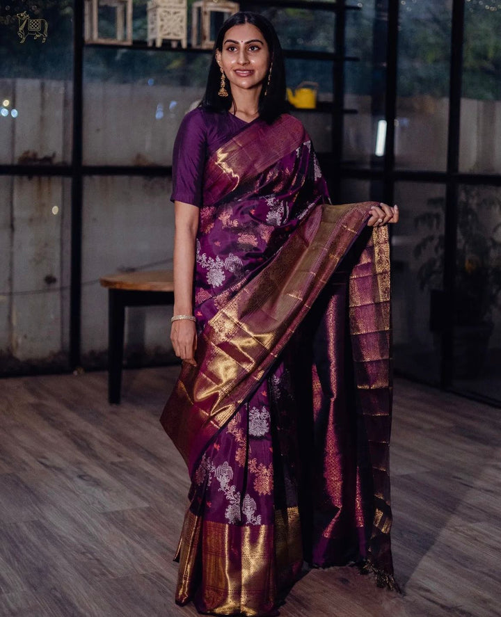 Harini Purple Soft Silk Saree