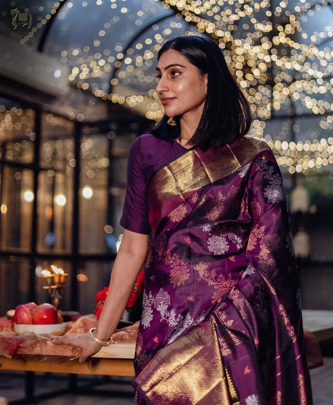 Rashi Purple Soft Silk Saree