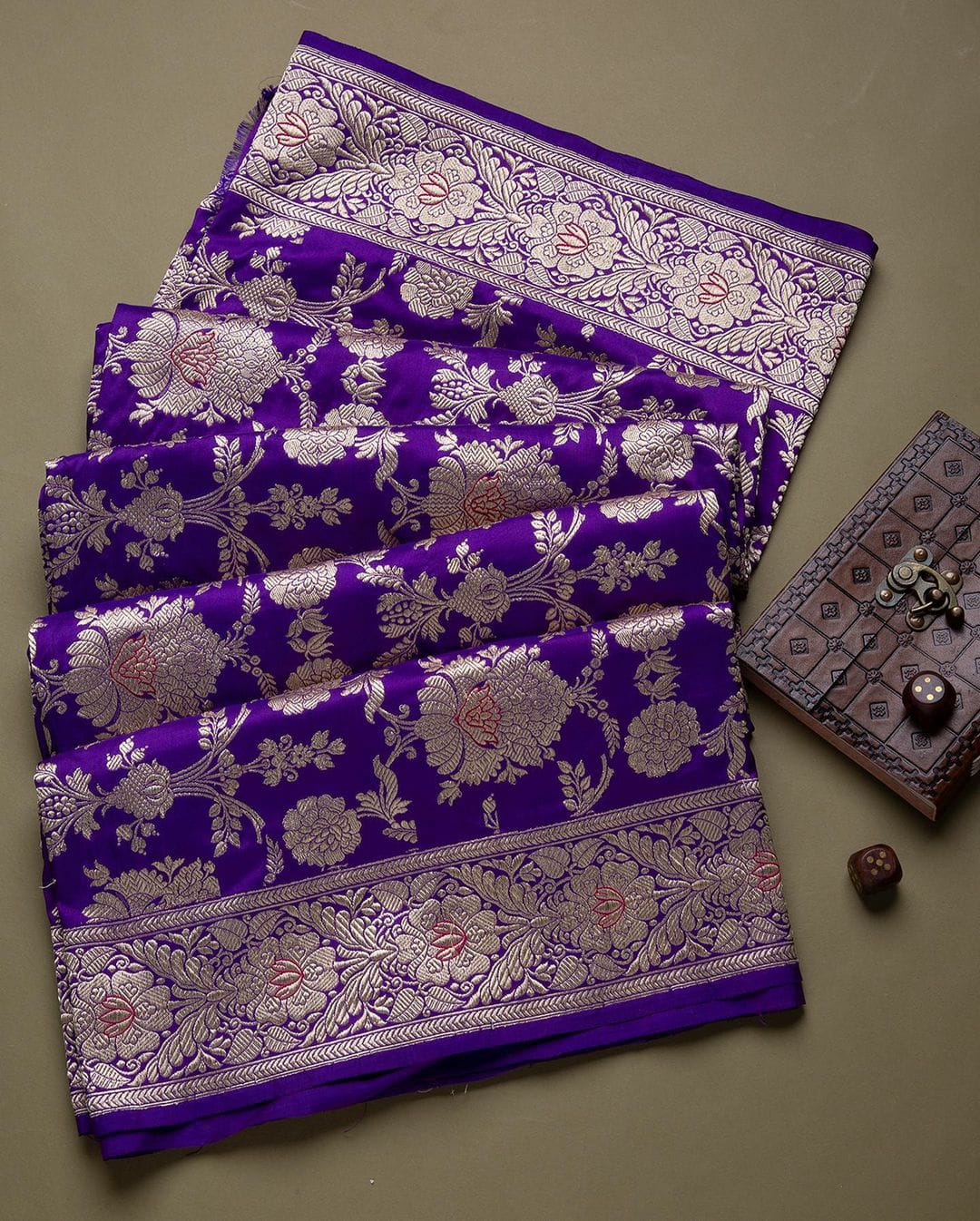 Nivya Purple Soft Banarasi Silk Saree